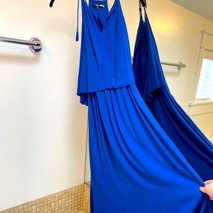 Madewell mid length royal blue dress